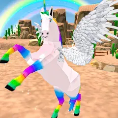 Flying Unicorn Pegasus Games [МОД Меню] APK Android