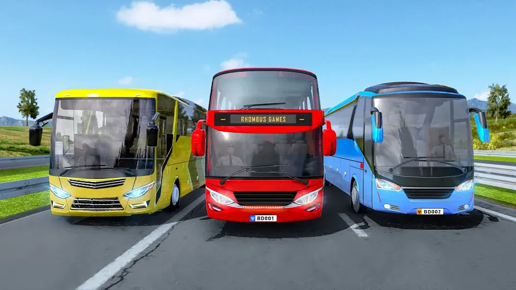Highway Bus Simulator Bus Game [МОД Unlocked] APK Android Screenshot 1