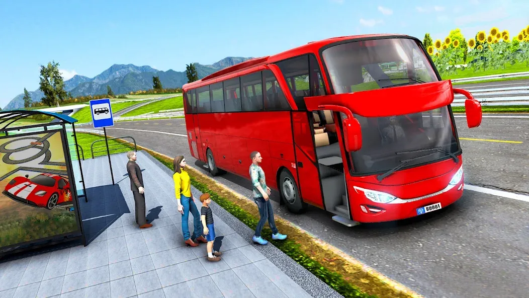 Highway Bus Simulator Bus Game [МОД Unlocked] APK Android Screenshot 2