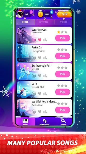 Magic Pink Tiles: Piano Game (Магические розовые плитки) [МОД Mega Pack] APK Android Screenshot 3