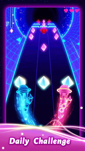 Rolling Twins: Music Ball Rush (Роллинг Твинс) [МОД Бесконечные монеты] APK Android Screenshot 2