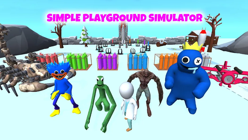 Grimace monster playground (Батл Плейграунд Монстерс) [МОД Premium] APK Android Screenshot 4
