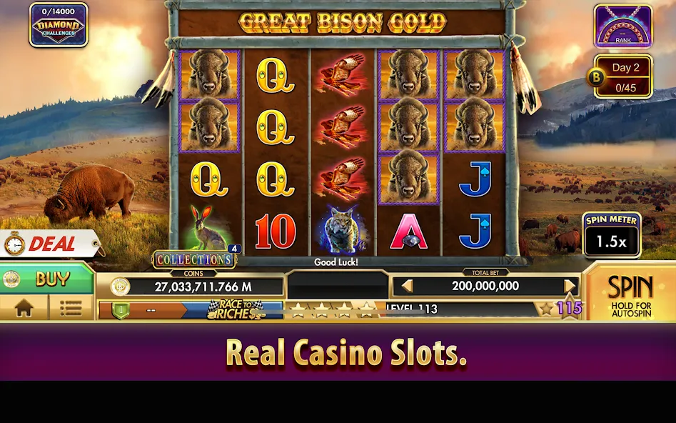 Black Diamond Casino Slots (СЛОТЫ) [МОД Mega Pack] APK Android Screenshot 3