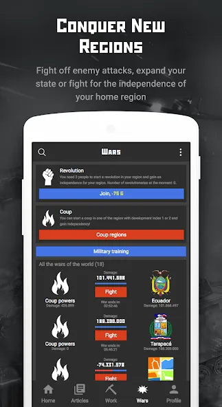Rival Regions: world strategy (Ривал Регионс) [МОД Много денег] APK Android Screenshot 4