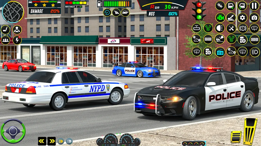 US Police Car Parking - King [МОД Mega Pack] APK Android Screenshot 3