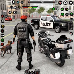 US Police Car Parking - King [МОД Mega Pack] APK Android