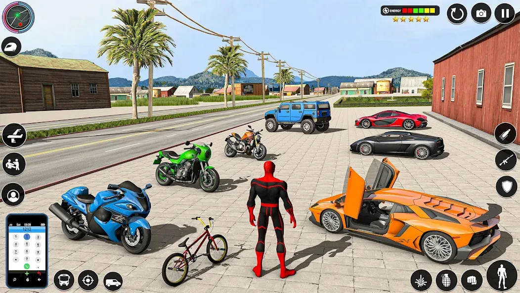 Spider Rope Games - Crime Hero [МОД Бесконечные монеты] APK Android Screenshot 1