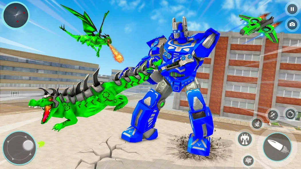 Crocodile Animal Robot Games [МОД Меню] APK Android Screenshot 4