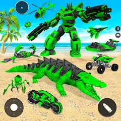 Crocodile Animal Robot Games [МОД Меню] APK Android