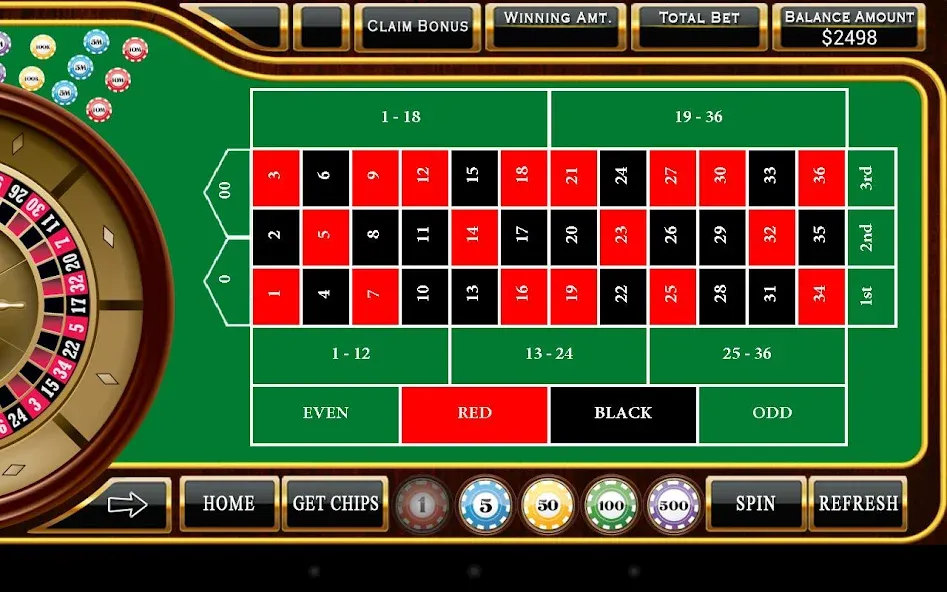 Roulette - Casino Style! (Рулетка) [МОД Бесконечные монеты] APK Android Screenshot 5