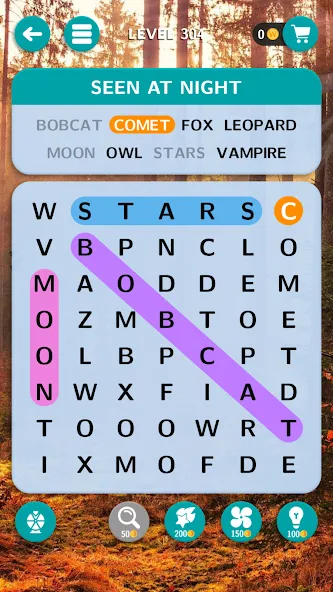 World of Word Search [МОД Бесконечные монеты] APK Android Screenshot 2
