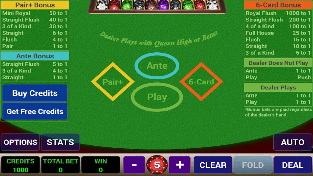 Ace 3-Card Poker (эйс 3) [МОД Premium] APK Android Screenshot 1