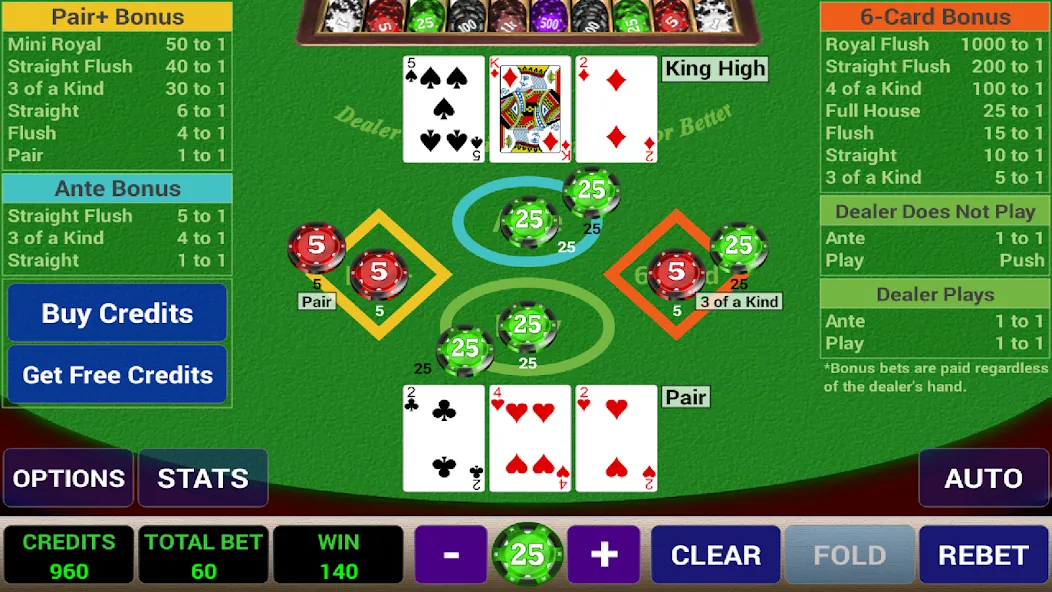 Ace 3-Card Poker (эйс 3) [МОД Premium] APK Android Screenshot 3