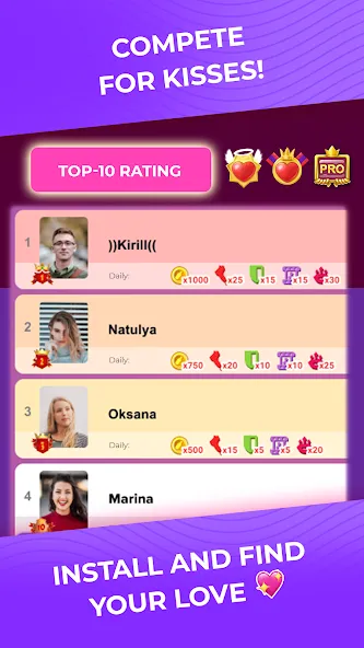 Kiss Me: Kissing Games 18+ (Кисс Ми) [МОД Все открыто] APK Android Screenshot 5