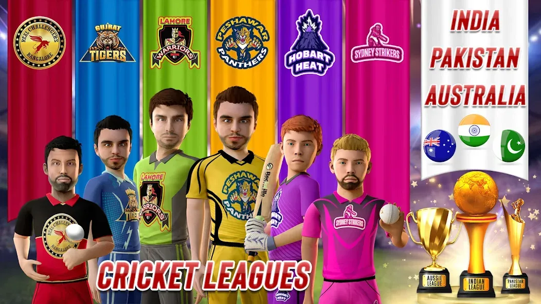 RVG Real World Cricket Game 3D (РВГ Реальная Мировая Крикетная Игра 3D) [МОД Меню] APK Android Screenshot 5