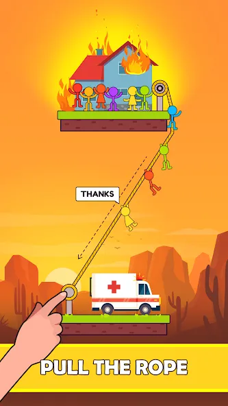 Rope Puzzle (Роуп Паззл) [МОД Все открыто] APK Android Screenshot 1