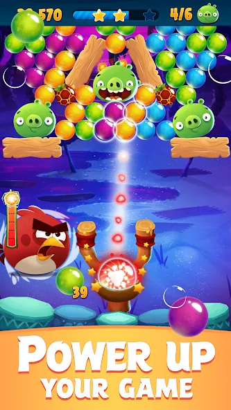 Angry Birds POP Bubble Shooter (Энгри Брдс ПОП Бабл Шутер) [МОД Unlocked] APK Android Screenshot 4