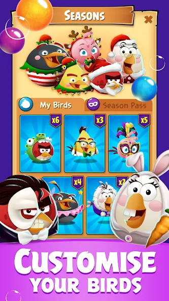 Angry Birds POP Bubble Shooter (Энгри Брдс ПОП Бабл Шутер) [МОД Unlocked] APK Android Screenshot 5