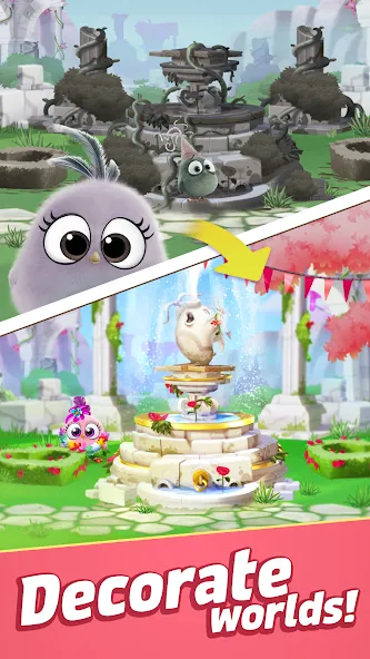 Angry Birds Match 3 (Энгри Бердс Матч 3) [МОД Много денег] APK Android Screenshot 4