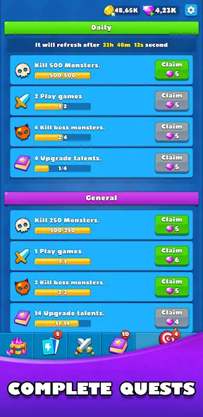 Idle Warrior Defence RPG (Айдл Вариор Дефенс РПГ) [МОД Меню] APK Android Screenshot 5