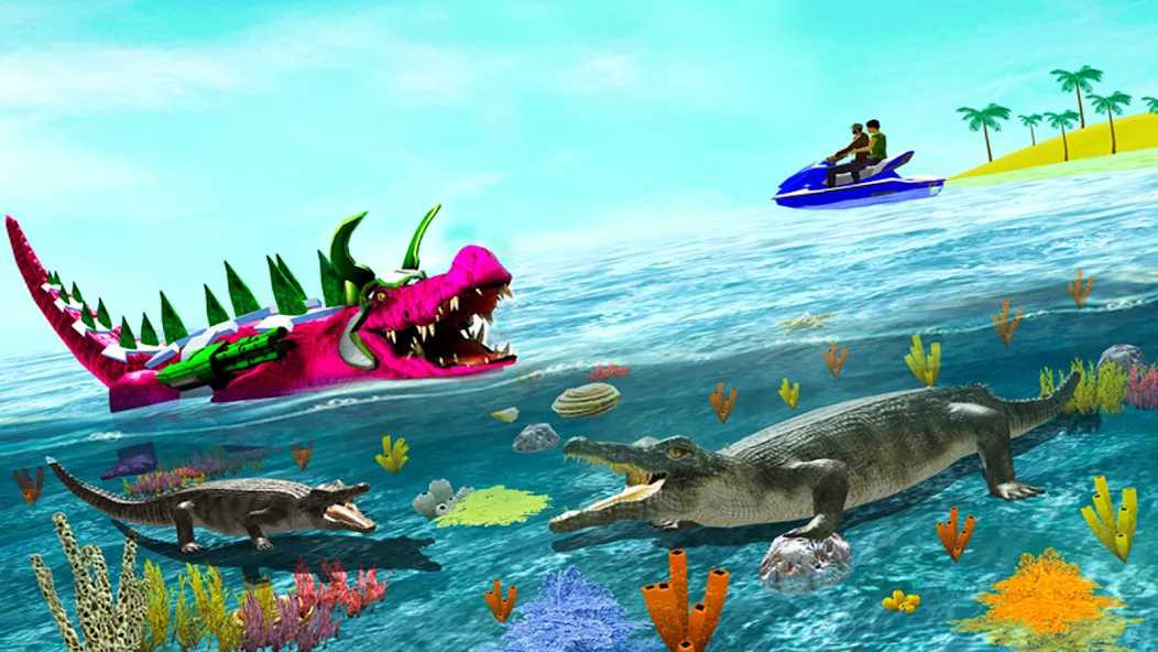 Robot Game Transform Crocodile [МОД Mega Pack] APK Android Screenshot 2