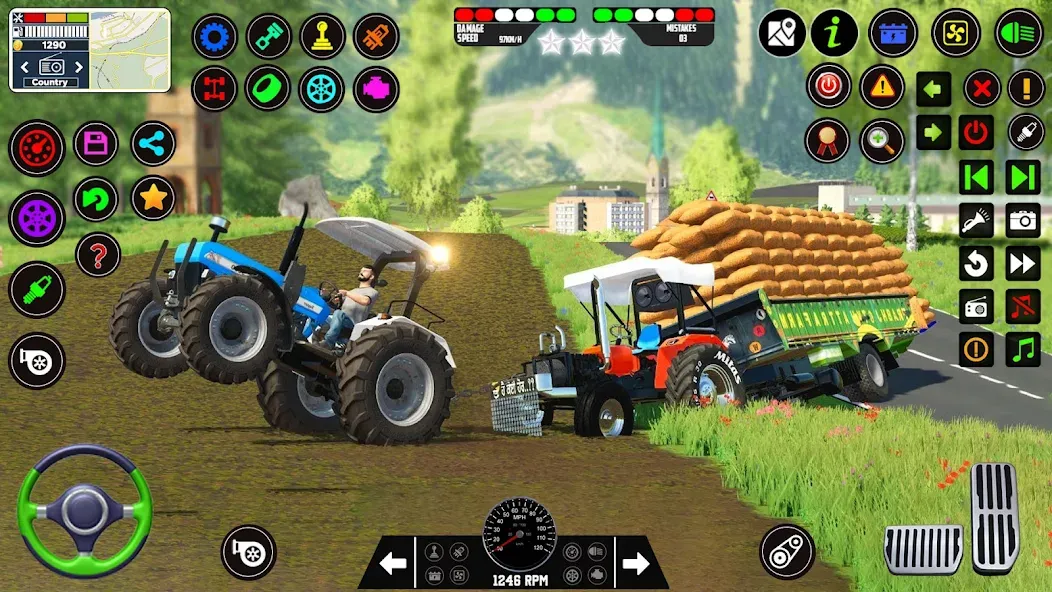 Indian Tractor Farming Games [МОД Все открыто] APK Android Screenshot 1