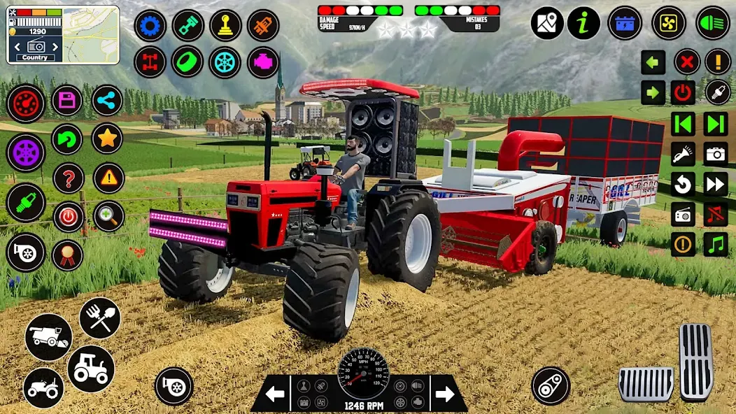 Indian Tractor Farming Games [МОД Все открыто] APK Android Screenshot 2