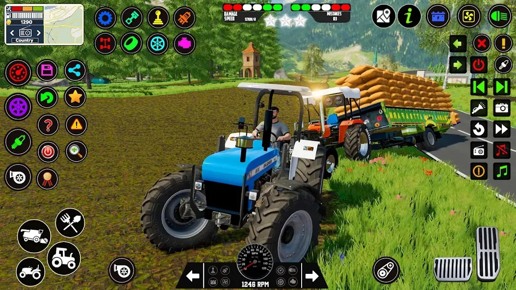 Indian Tractor Farming Games [МОД Все открыто] APK Android Screenshot 4
