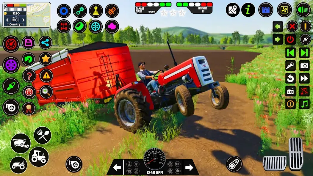 Indian Tractor Farming Games [МОД Все открыто] APK Android Screenshot 5
