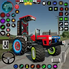 Indian Tractor Farming Games [МОД Все открыто] APK Android