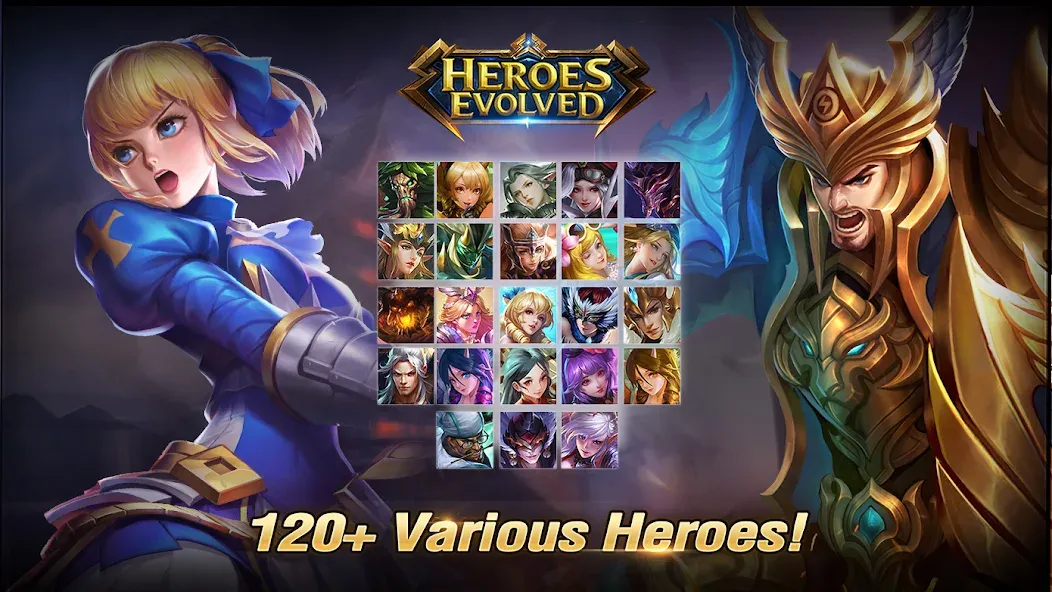 Heroes Evolved (Герои Эволюции) [МОД Все открыто] APK Android Screenshot 4