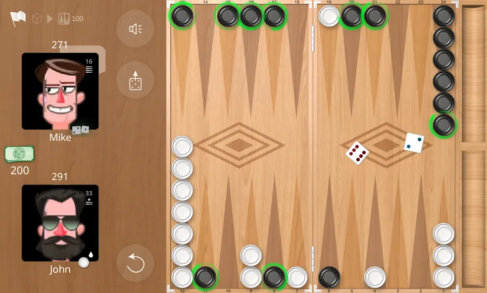 Backgammon Online [МОД Все открыто] APK Android Screenshot 3
