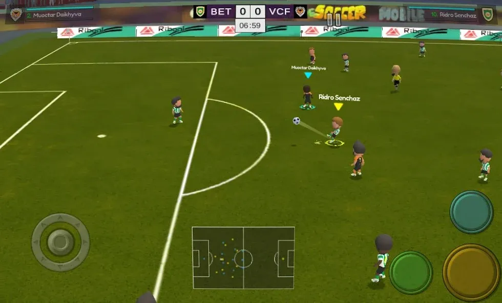 Super Arcade Soccer Mobile (упер Аркадный Футбол Мобильный) [МОД Меню] APK Android Screenshot 1
