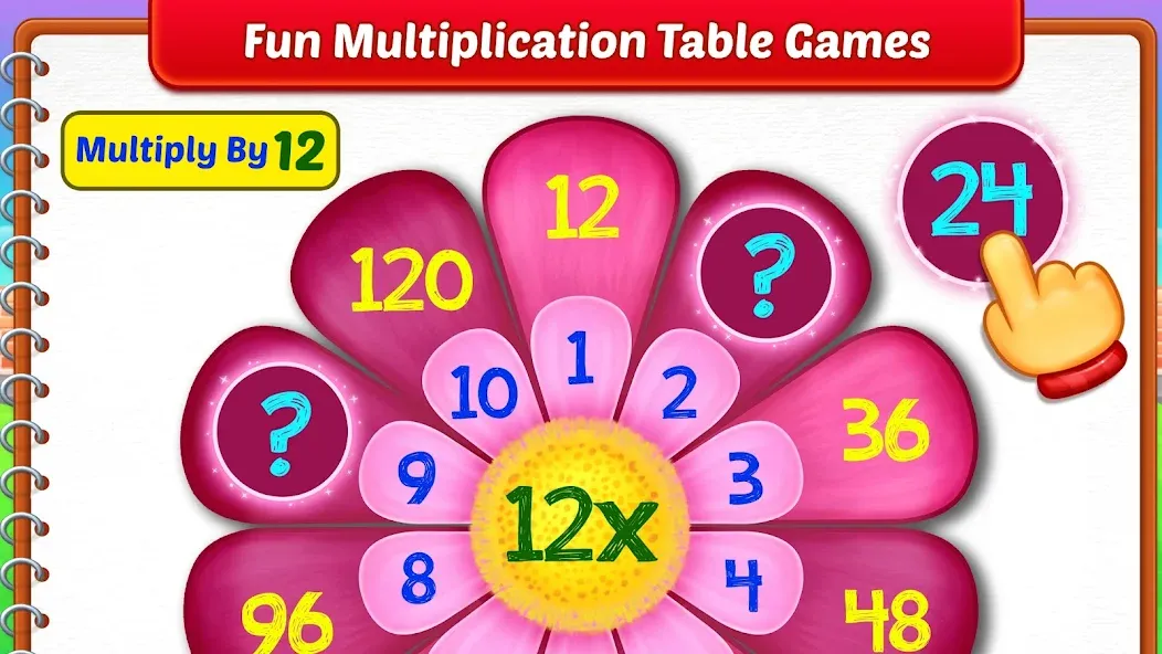 Kids Multiplication Math Games [МОД Бесконечные монеты] APK Android Screenshot 4