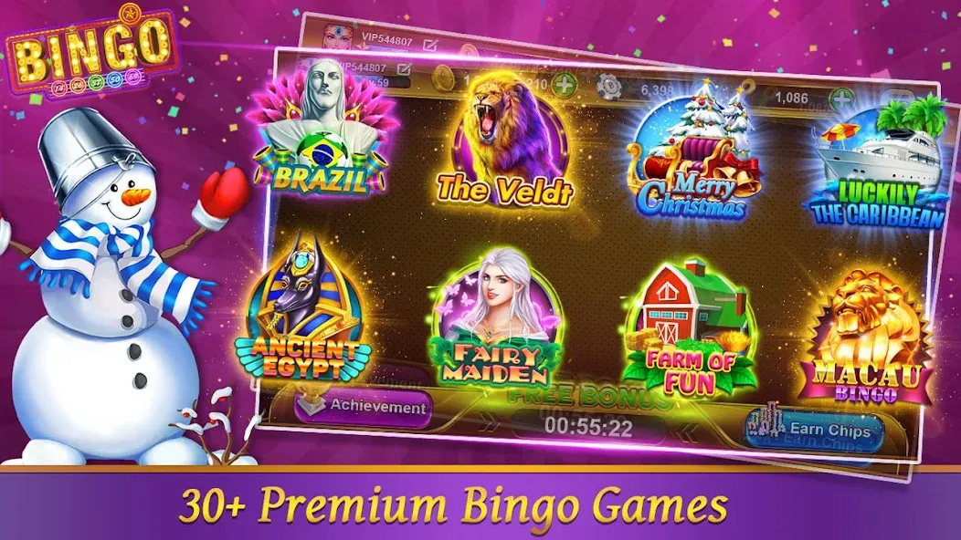 Bingo Happy HD - Bingo Games (Бинго Хэппи ХД) [МОД Все открыто] APK Android Screenshot 1
