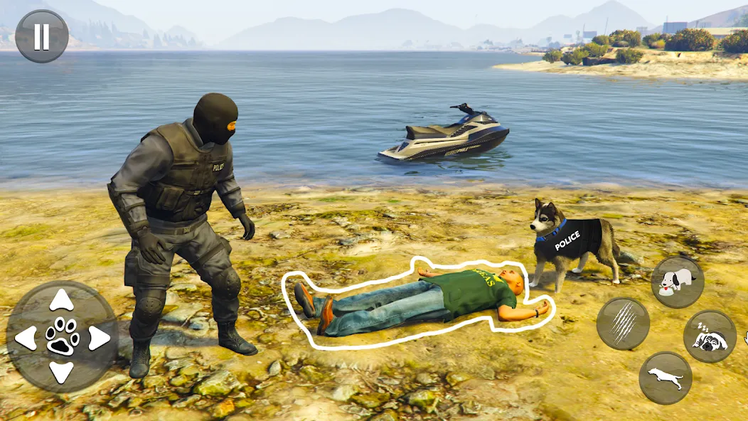 Toby Police Dog Sim: Dogs Game [МОД Premium] APK Android Screenshot 1