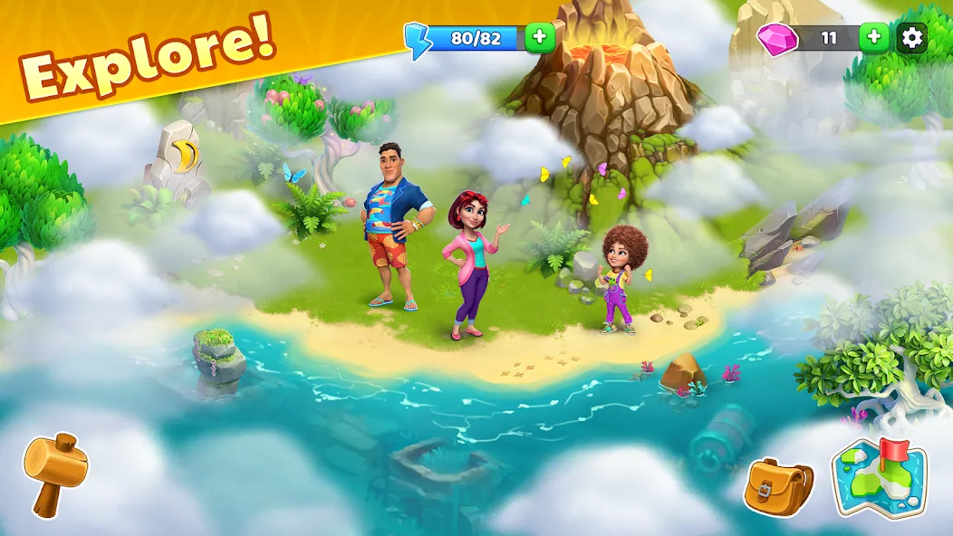 Bermuda Adventures Farm Island (Бермудские приключения) [МОД Бесконечные монеты] APK Android Screenshot 4