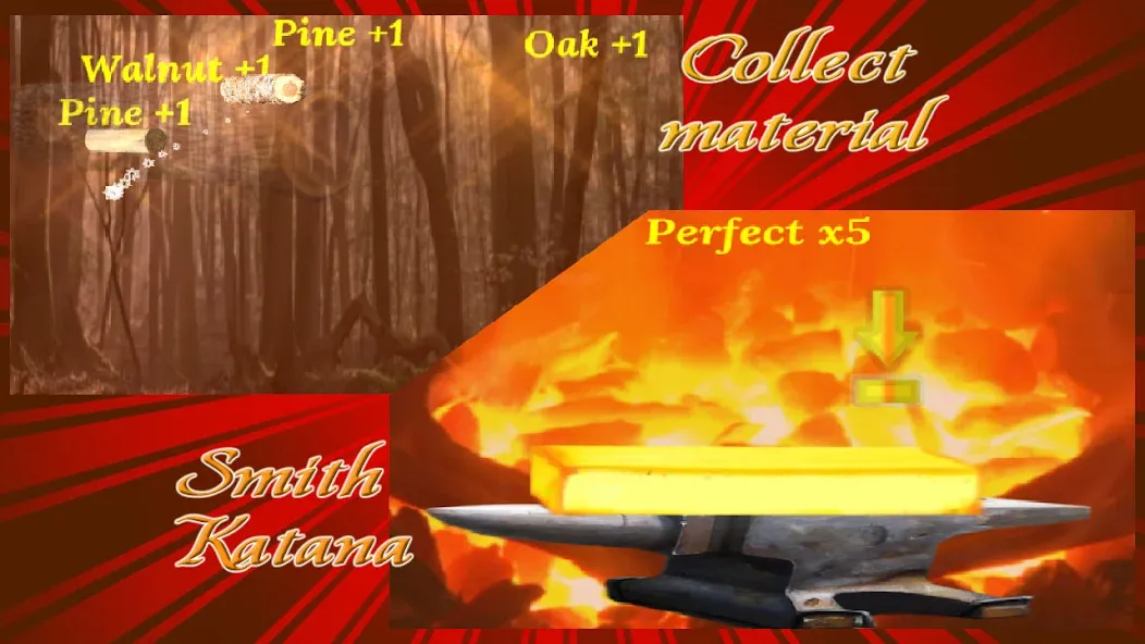 Katana Collection : blacksmith [МОД Premium] APK Android Screenshot 1