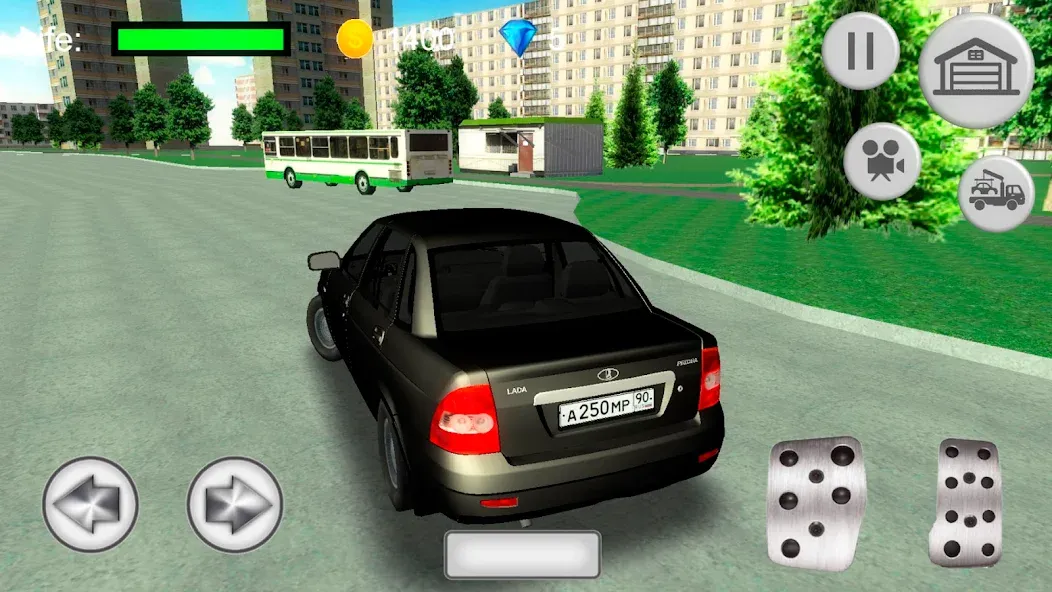 Лада Приора - русская машина [МОД Бесконечные монеты] APK Android Screenshot 2