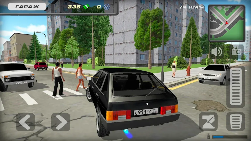 Lada 2109 Russian Car Driver [МОД Меню] APK Android Screenshot 2