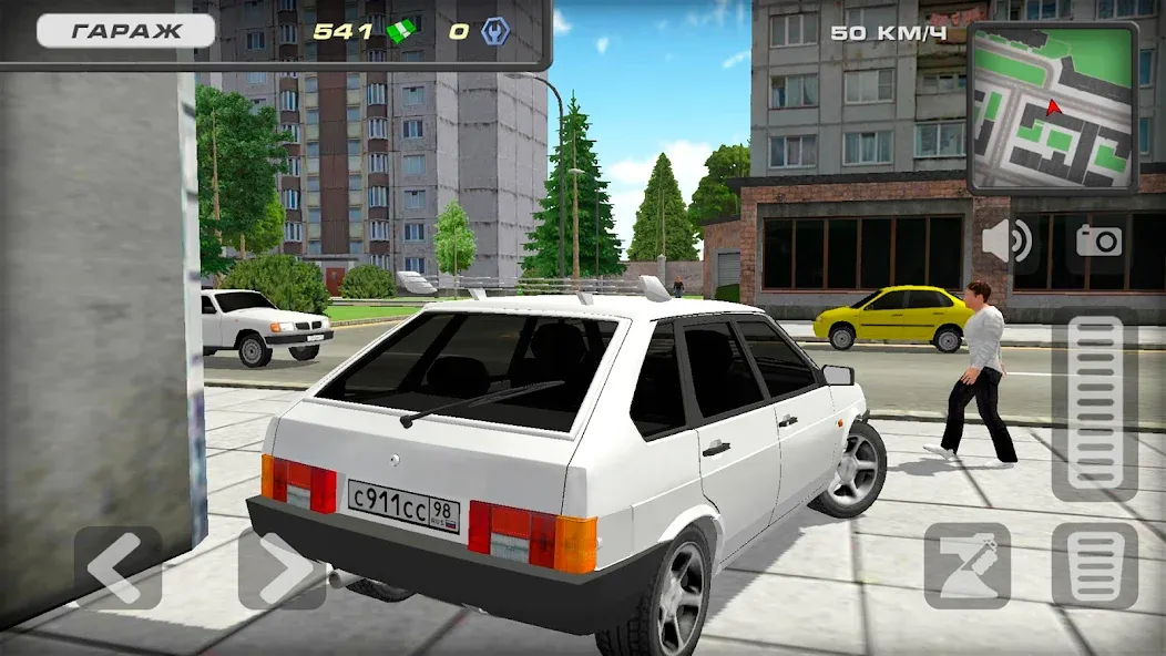 Lada 2109 Russian Car Driver [МОД Меню] APK Android Screenshot 3