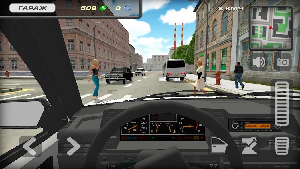 Lada 2109 Russian Car Driver [МОД Меню] APK Android Screenshot 4
