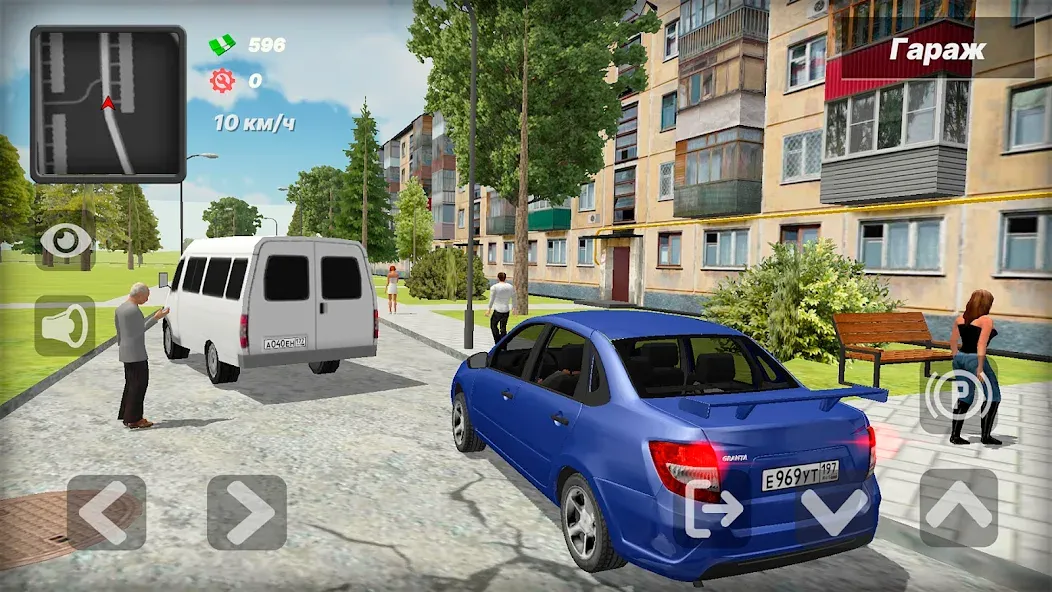 Лада Гранта. Игра про машины [МОД Много денег] APK Android Screenshot 1