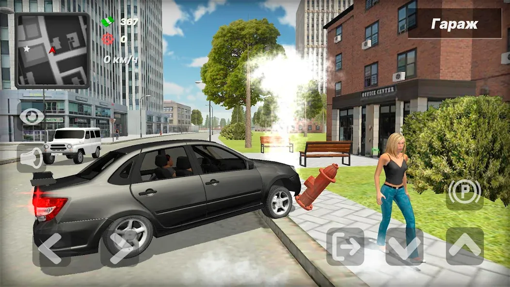 Лада Гранта. Игра про машины [МОД Много денег] APK Android Screenshot 3