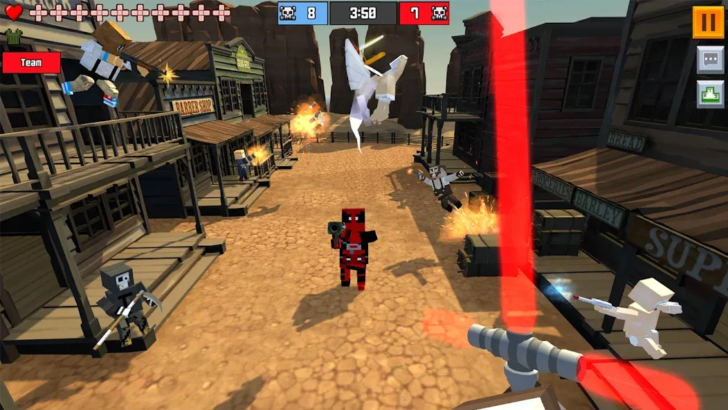 Pixel Fury Classic FPS Shooter (Пиксельная Ярость Классический ФПС Стрелок) [МОД Unlocked] APK Android Screenshot 1