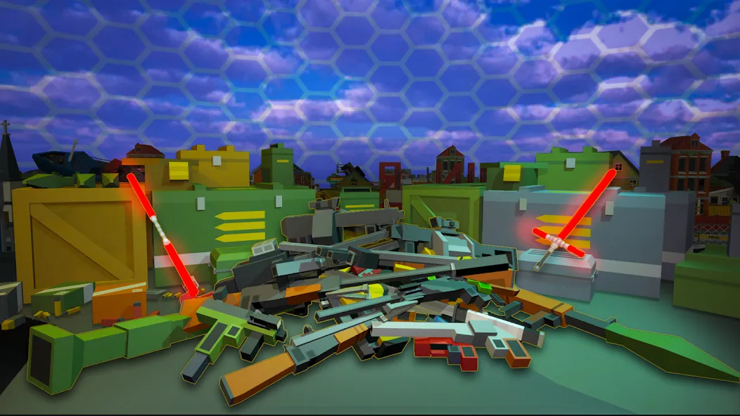 Pixel Fury Classic FPS Shooter (Пиксельная Ярость Классический ФПС Стрелок) [МОД Unlocked] APK Android Screenshot 2