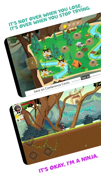 Ninja Jumper - Hero PDF (Ниндзя Джампер) [МОД Mega Pack] APK Android Screenshot 2