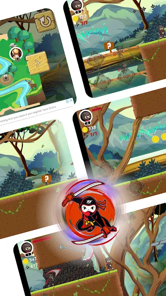 Ninja Jumper - Hero PDF (Ниндзя Джампер) [МОД Mega Pack] APK Android Screenshot 3