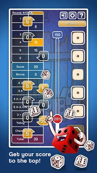 Yatzy Ultimate (Ятзи Ультимейт) [МОД Mega Pack] APK Android Screenshot 2