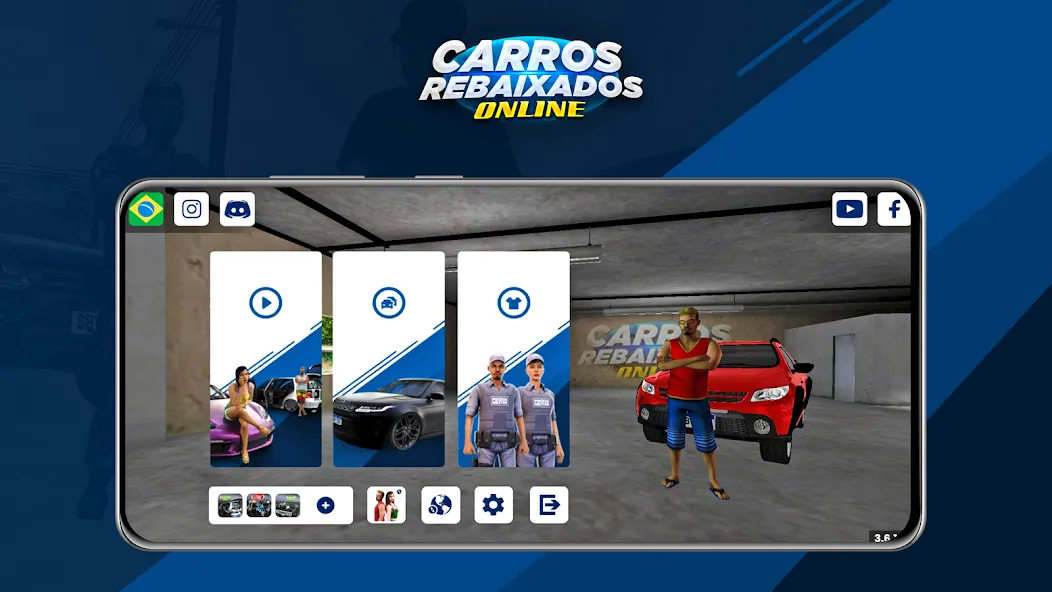 Carros Rebaixados Online (Каррос Ребайшадос Онлайн) [МОД Много денег] APK Android Screenshot 1
